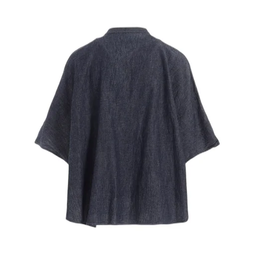 6Oz Stand Collar Blouse
