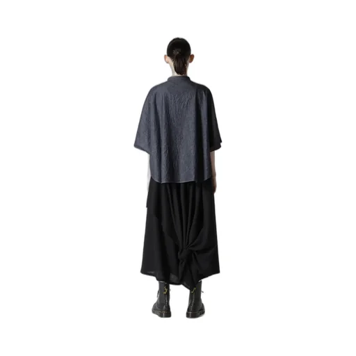 6Oz Stand Collar Blouse