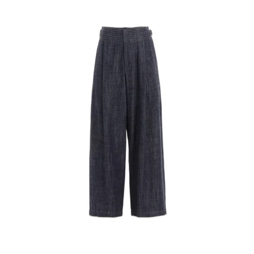 8Oz Waist String Wide Denim Pants