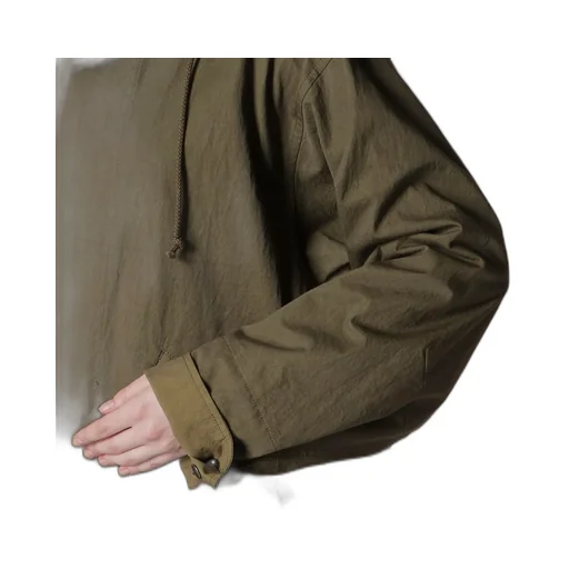 Cotton Nylon Gabardine Military Coat