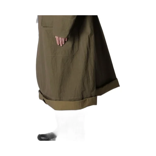 Cotton Nylon Gabardine Military Coat