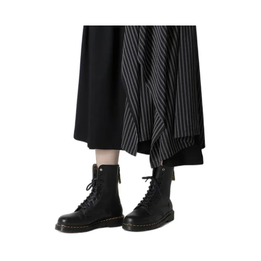 Cotton/Crepe De Chine Flare Skirt
