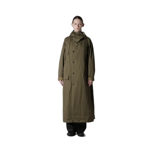 Cotton Nylon Gabardine Military Coat