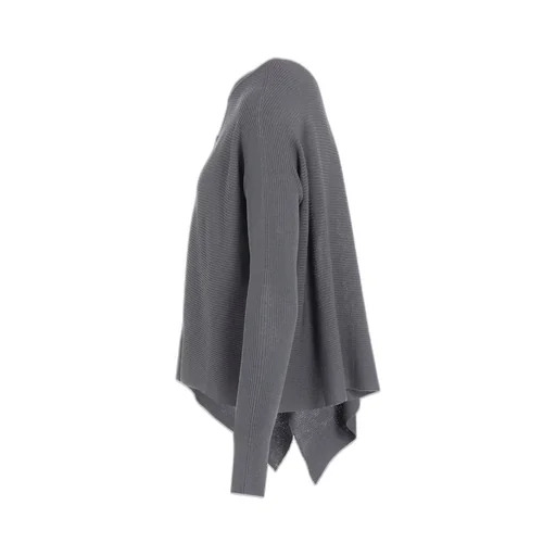 Ribbed Asymmeteric Cardigan