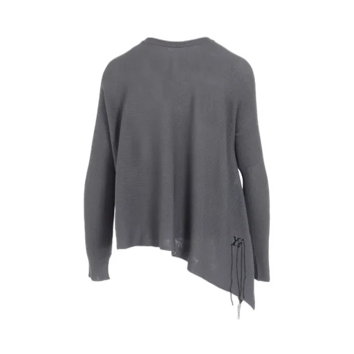 Ribbed Asymmeteric Cardigan
