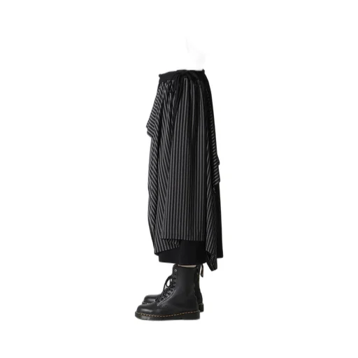 Cotton/Crepe De Chine Flare Skirt
