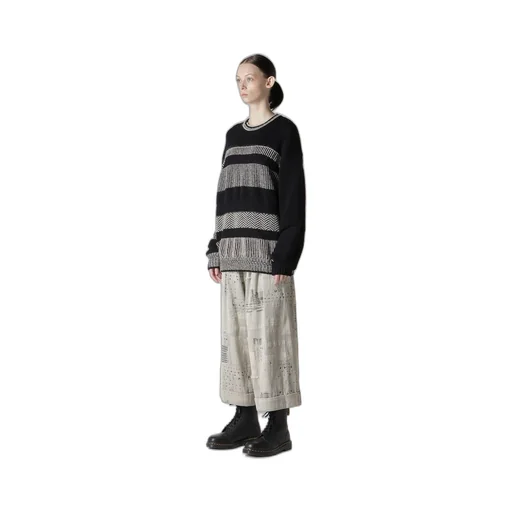 Naitive Jacquard Design Long Sleeve Pullover