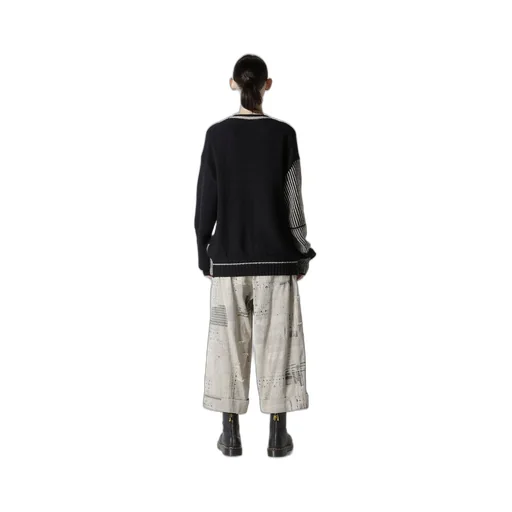 Naitive Jacquard Design Long Sleeve Pullover