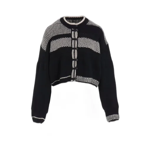 Naitive Jacquard Desing Knit Cardigan