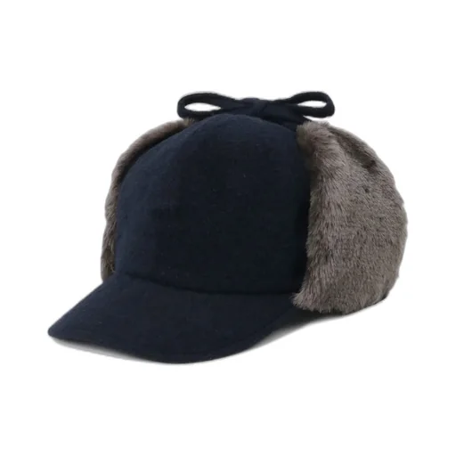 Fleece Cap With Fur Earmuff
