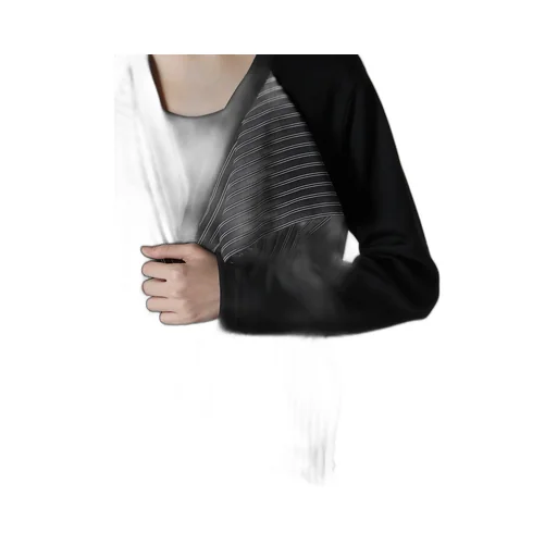 Cotton/Crepe De Chine Flare 3-Button Cardigan