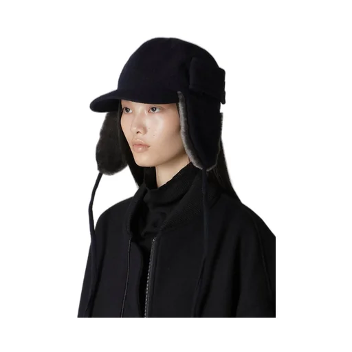 Fleece Cap With Fur Earmuff