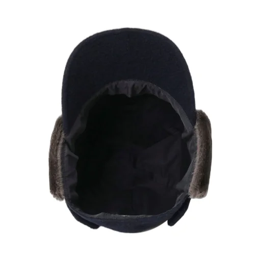 Fleece Cap With Fur Earmuff