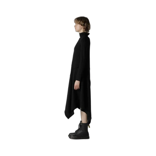 W/Ny Jersey Double Layer Dress