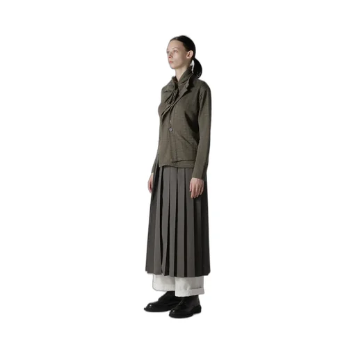 Houndstooth Unbalanced Ribbon Cardigan