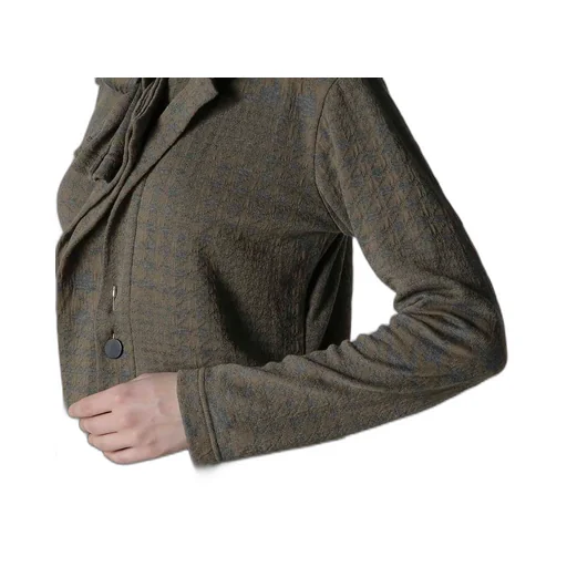 Houndstooth Unbalanced Ribbon Cardigan