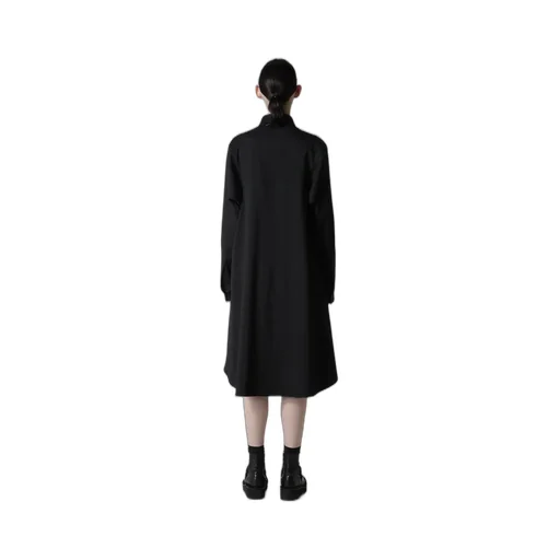 Wool Brend Twill Military Shirt Dress
