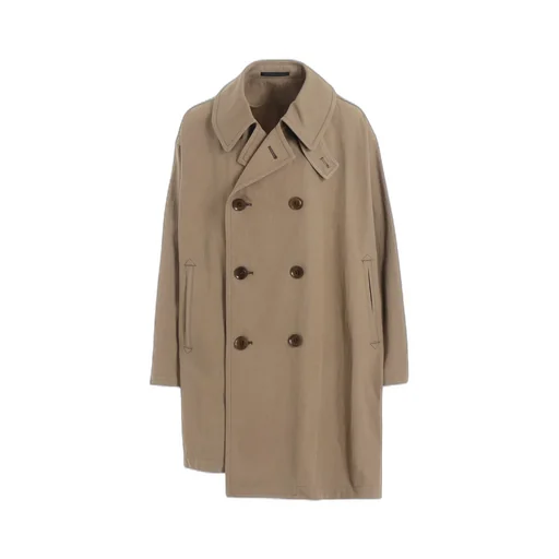Cotton Linen Twill Half Pea Coat