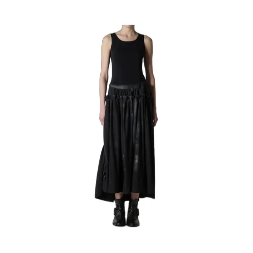 6Oz Denim Frill Gathered Skirt