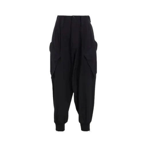 Wool Brend Twill Rib Hem Pants