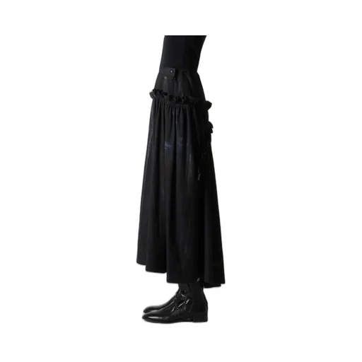 6Oz Denim Frill Gathered Skirt