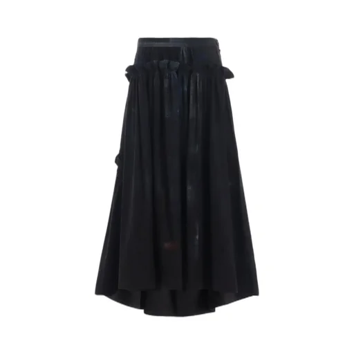 6Oz Denim Frill Gathered Skirt