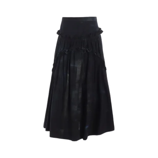 6Oz Denim Frill Gathered Skirt