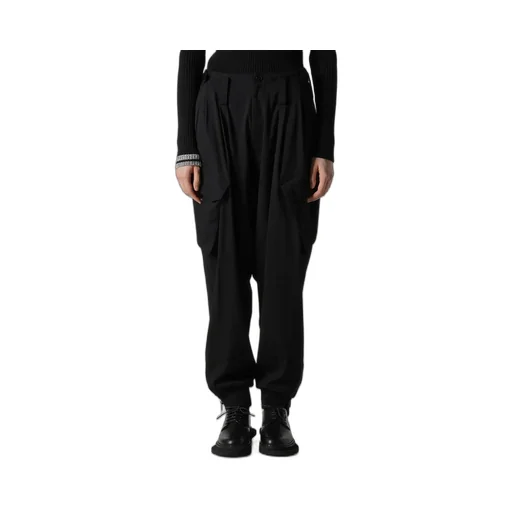 Wool Brend Twill Rib Hem Pants