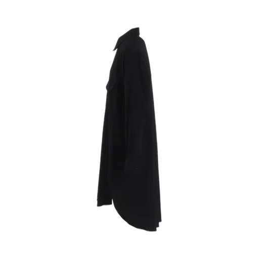 Wool Brend Twill Military Shirt Dress