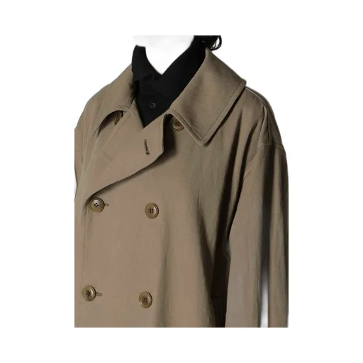 Cotton Linen Twill Half Pea Coat