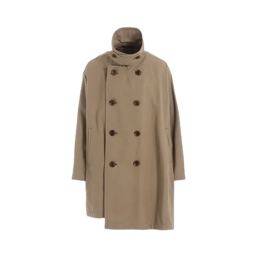 Cotton Linen Twill Half Pea Coat