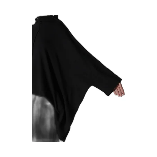 W/Ny Jersey Dolman Sleeve High Neck Pullover