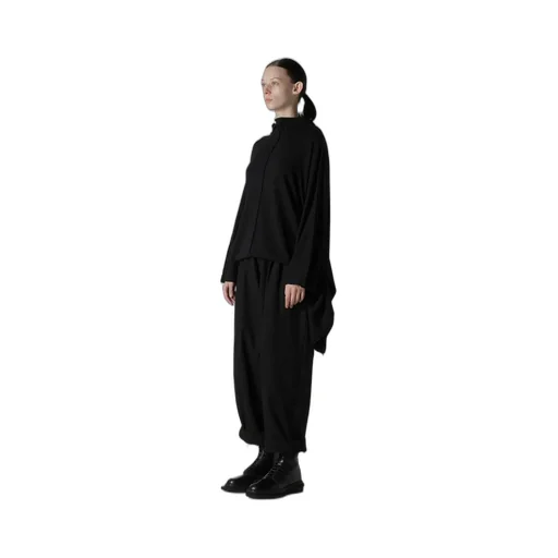 W/Ny Jersey Dolman Sleeve High Neck Pullover