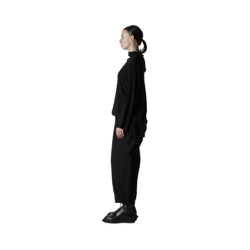 W/Ny Jersey Dolman Sleeve High Neck Pullover