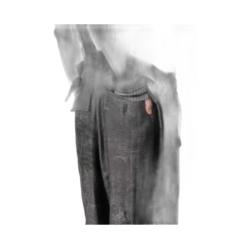 Patch Design Print Fish Tail Dress Overalls