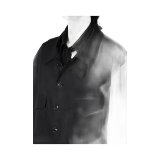 Wool Brend Twill Shirt Collar Blouson
