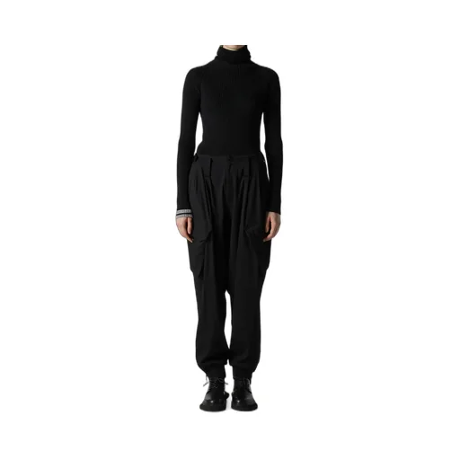 Wool Brend Twill Rib Hem Pants