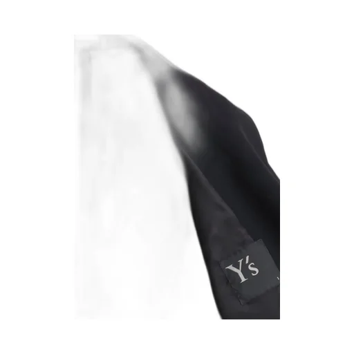Wool Serge Right Cloth Asymmeteric Jacket