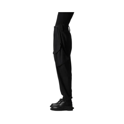 Wool Brend Twill Rib Hem Pants