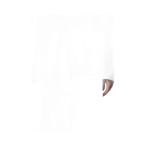 Wool Serge Right Cloth Asymmeteric Jacket