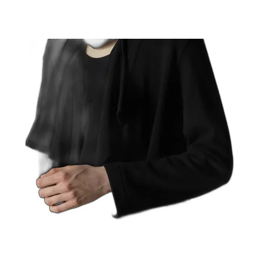 W/Ny Jersey High Neck Cardigan