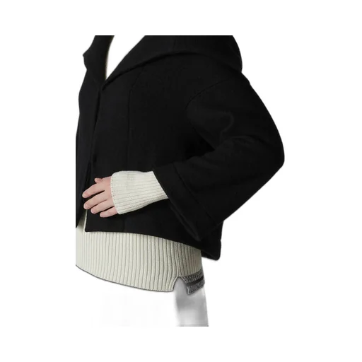 Mild Jersery Combination Jacket With Hood