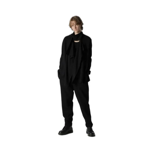 W/Ny Jersey High Neck Cardigan
