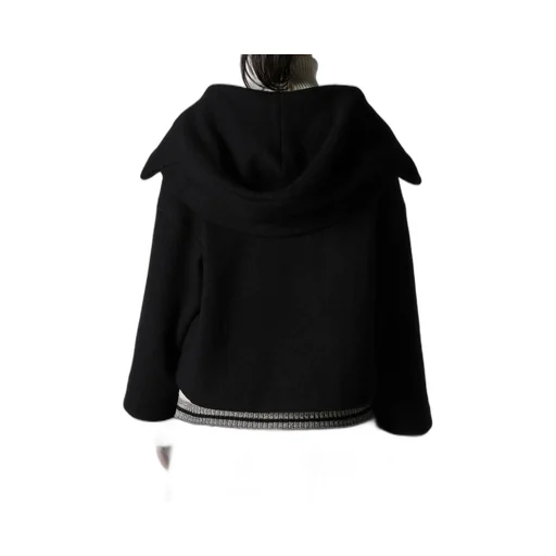 Mild Jersery Combination Jacket With Hood