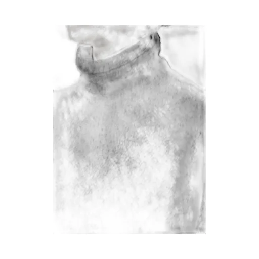 Knit Conbination High Neck Dress
