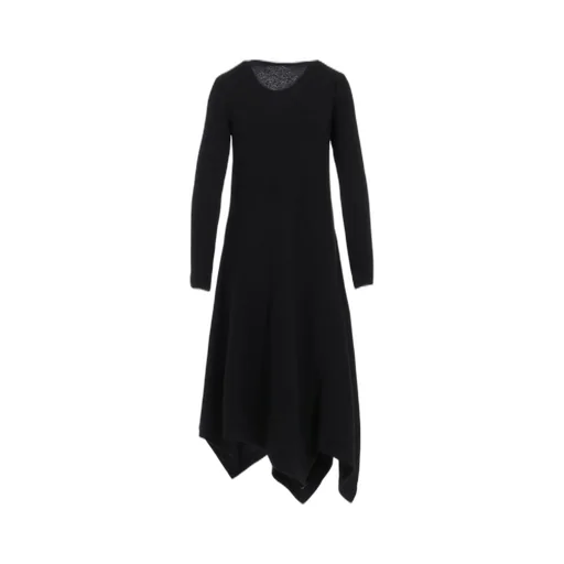 W/Ny Jersey Round Neck Flare Dress