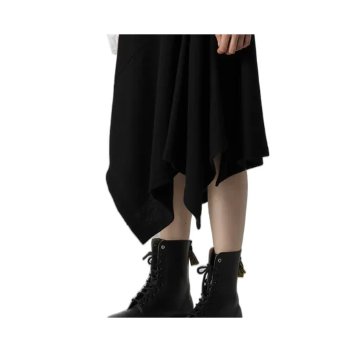 W/Ny Jersey Round Neck Flare Dress