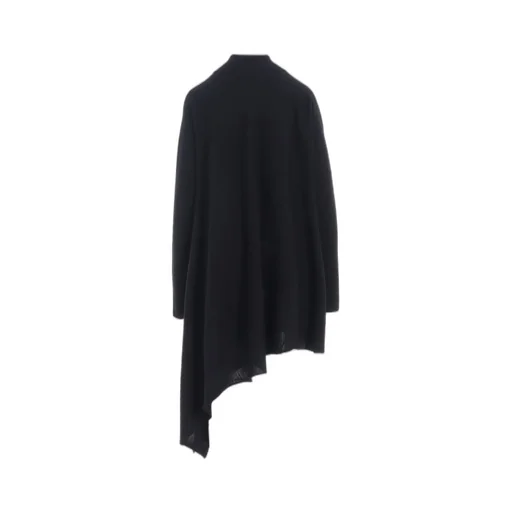 Wool Asymmetric Long Cardigan