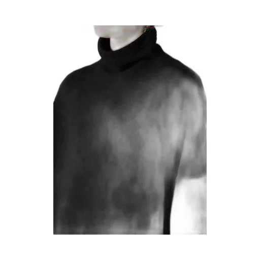 Knit Conbination High Neck Dress