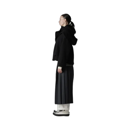 Mild Jersery Combination Jacket With Hood